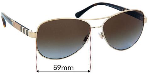 Burberry B 3080 59mm Replacement Lenses 